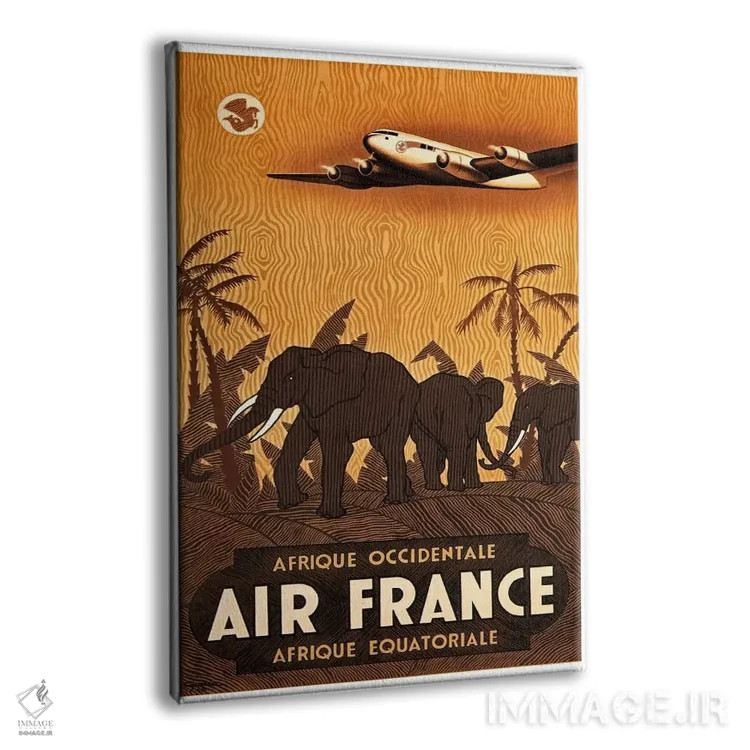 تابلو دکوراتیو ایرفرانس آفریقای غربی - نمای پرسپکتیو محصول