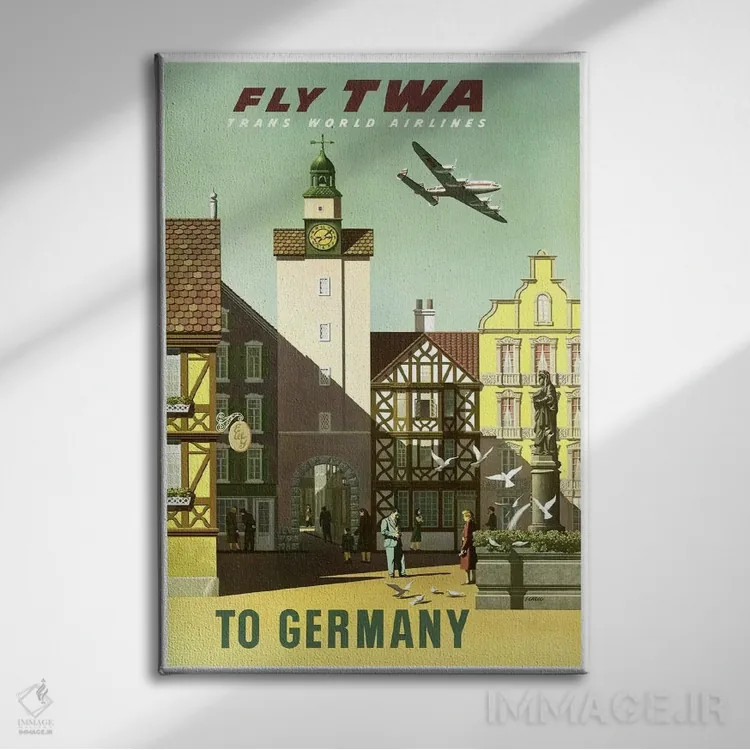 تابلو دکوراتیو آلمان - نمای روبهرو روی دیوار