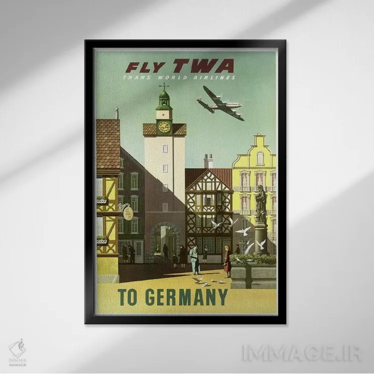 تابلو دکوراتیو آلمان - نمای قابدار مشکی