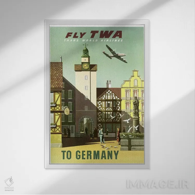 تابلو دکوراتیو آلمان - نمای قابدار سفید