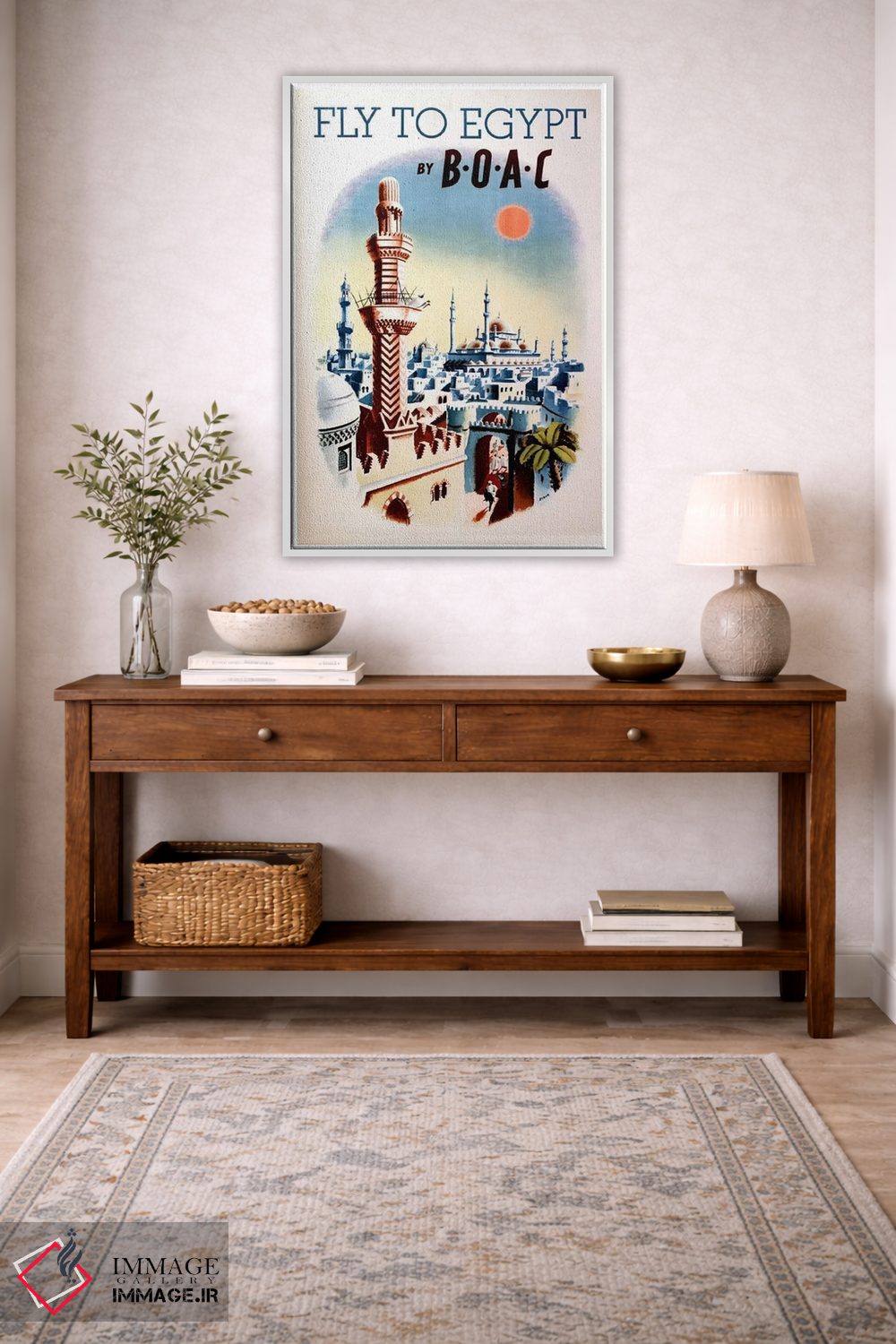 تابلو دکوراتیو پرواز به مصر با شرکت BOAC - D2W