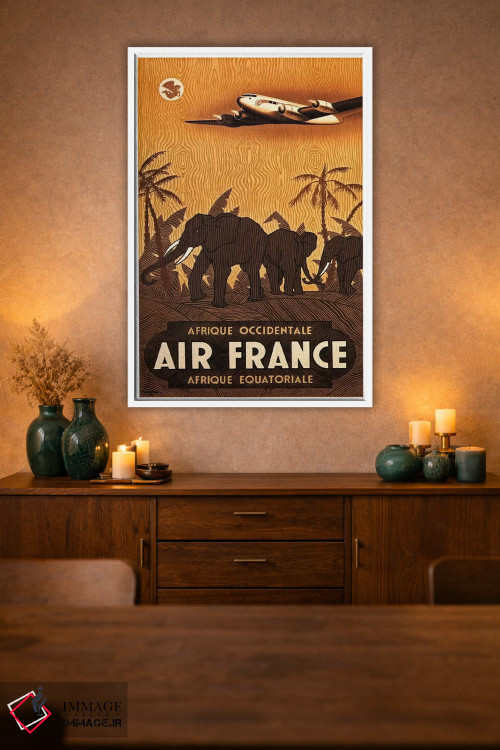 تابلو دکوراتیو ایرفرانس آفریقای غربی - D1W