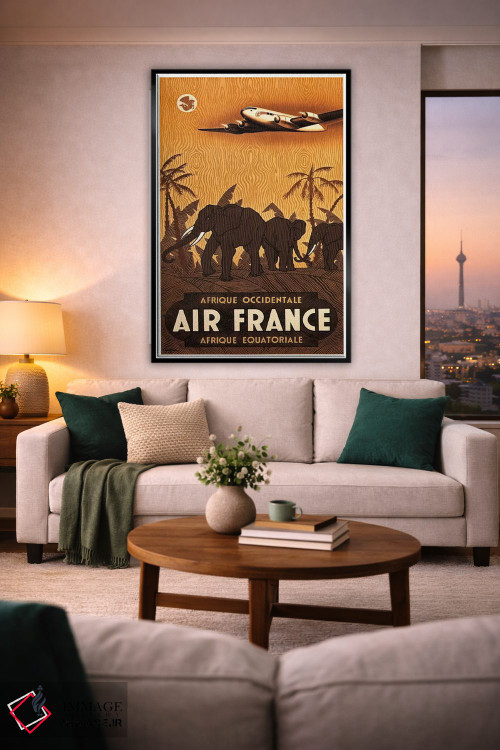 تابلو دکوراتیو ایرفرانس آفریقای غربی - D2B