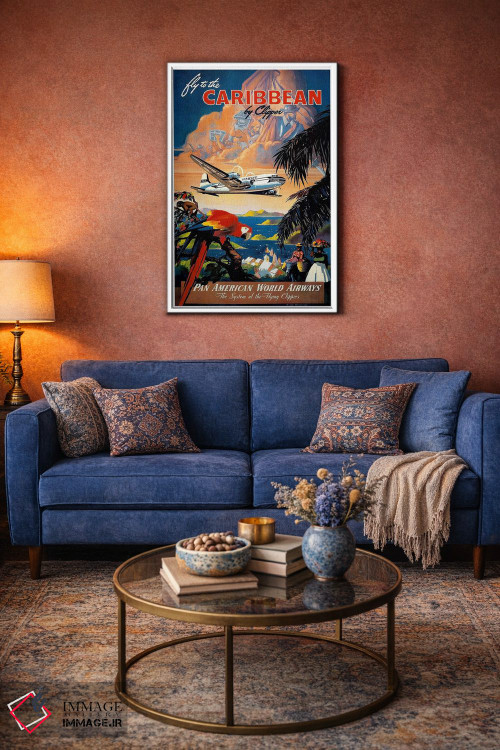 تابلو دکوراتیو پرواز به کارائیب - D3W