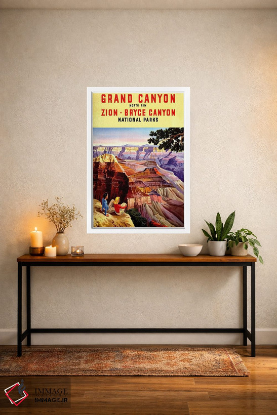 تابلو دکوراتیو Zion, And Bryce Canyon National Parks,پارک های ملی گرند کنیون، زایون و برا… - D3W