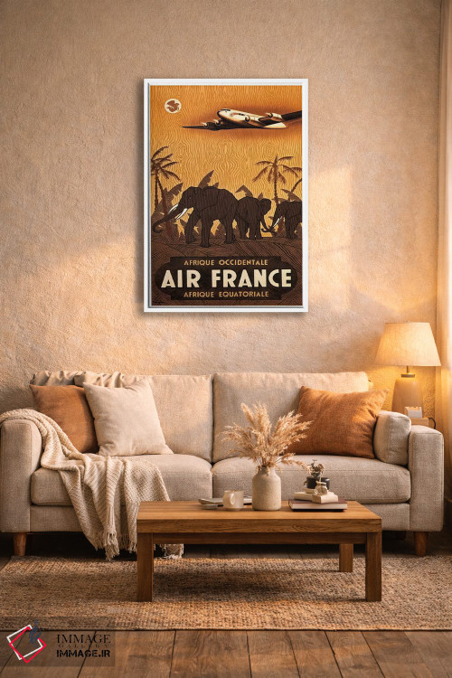 تابلو دکوراتیو ایرفرانس آفریقای غربی - D3W