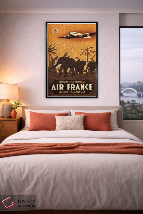 تابلو دکوراتیو ایرفرانس آفریقای غربی - D4B