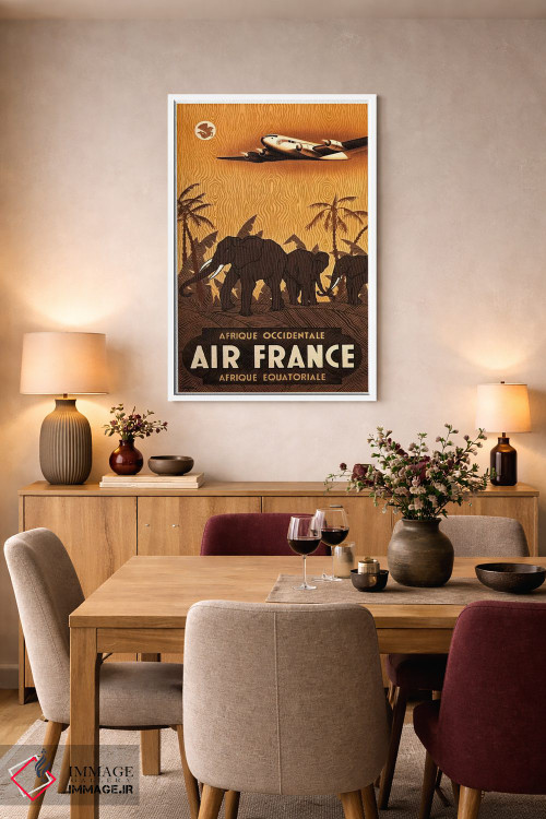 تابلو دکوراتیو ایرفرانس آفریقای غربی - D5W