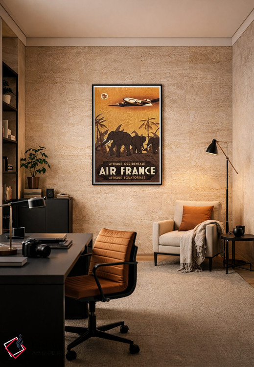 تابلو دکوراتیو ایرفرانس آفریقای غربی - D6B