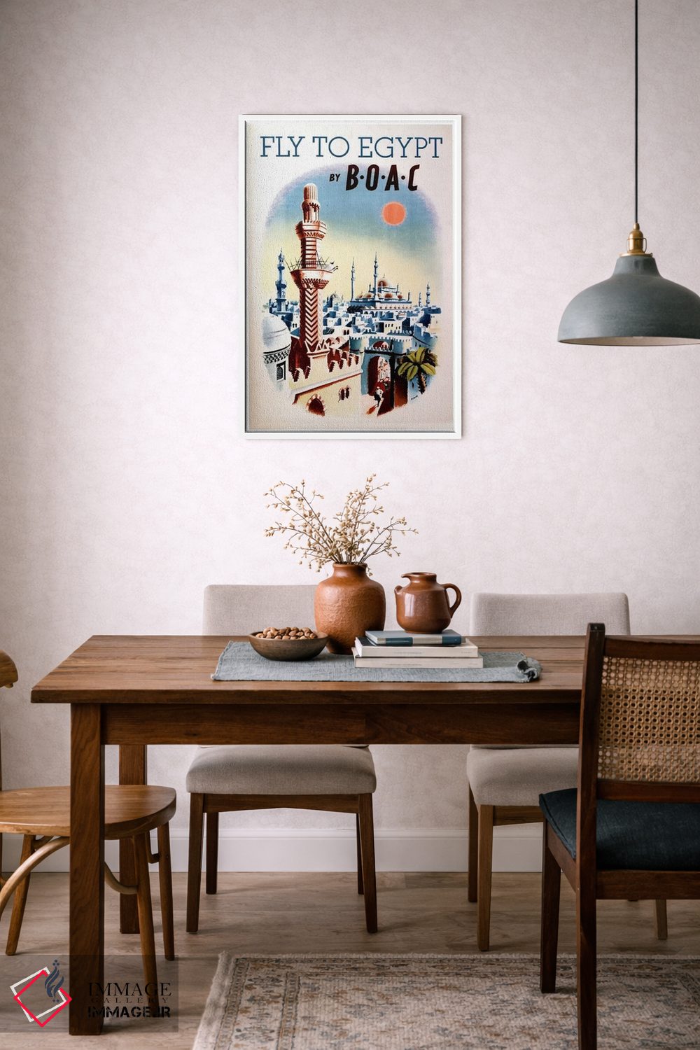 تابلو دکوراتیو پرواز به مصر با شرکت BOAC - D6W