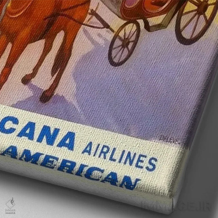 تابلو دکوراتیو گوادالاخارا - نمای نزدیک بافت بوم