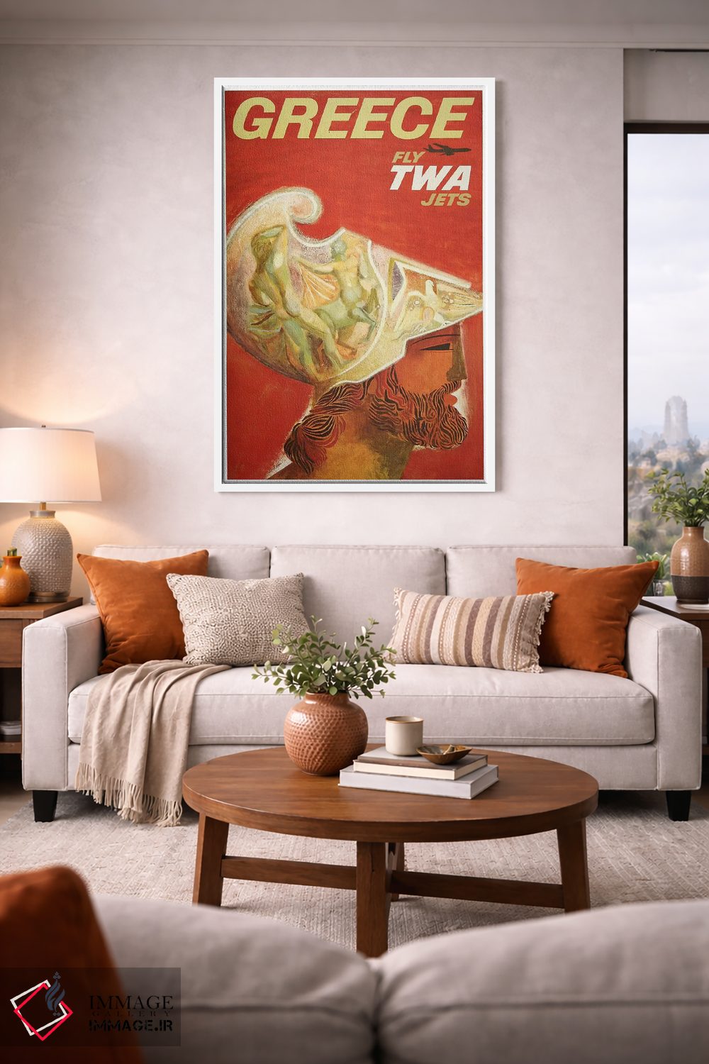 تابلو دکوراتیو یونان - D1W