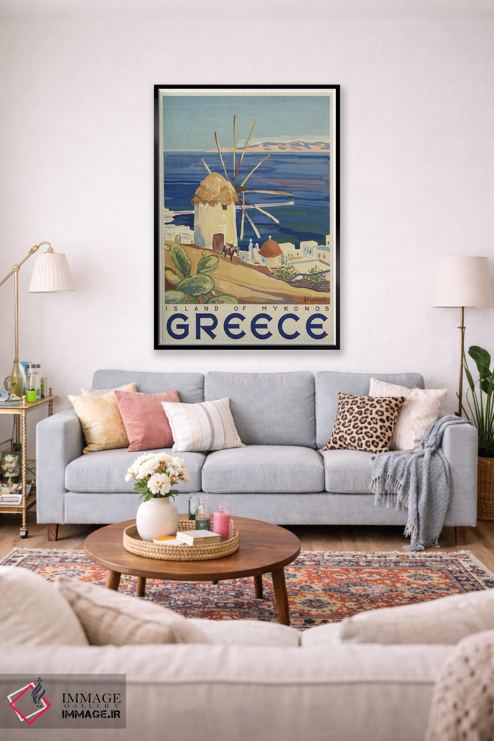 تابلو دکوراتیو یونان: جزیره میکونوس - D1B
