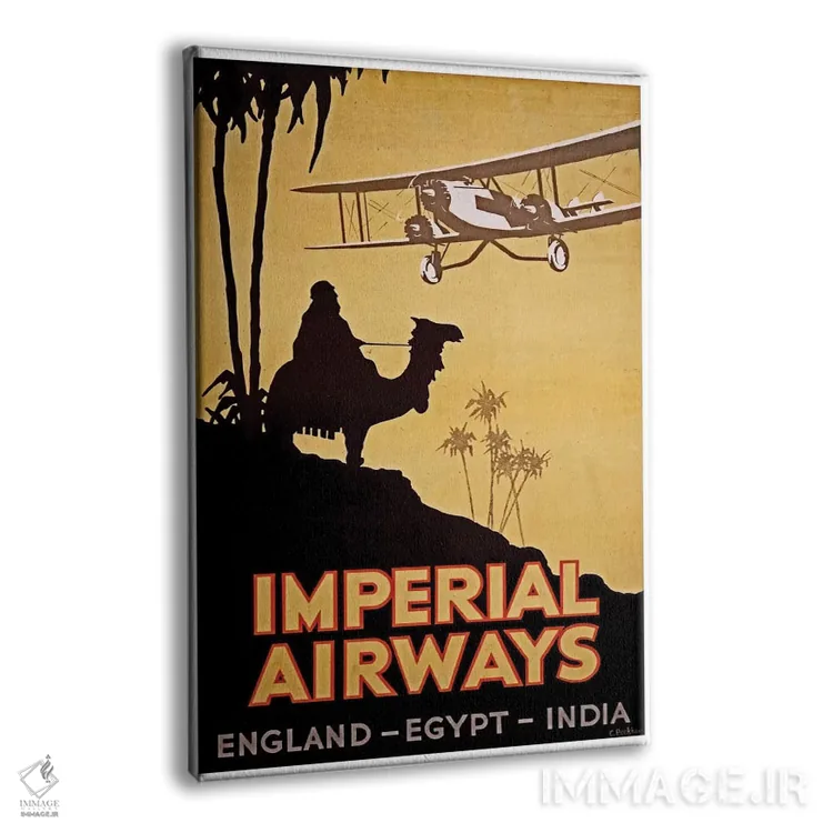 تابلو دکوراتیو Egypt, India,امپریال ایرویز: انگلستان، مصر، هند - نمای پرسپکتیو محصول