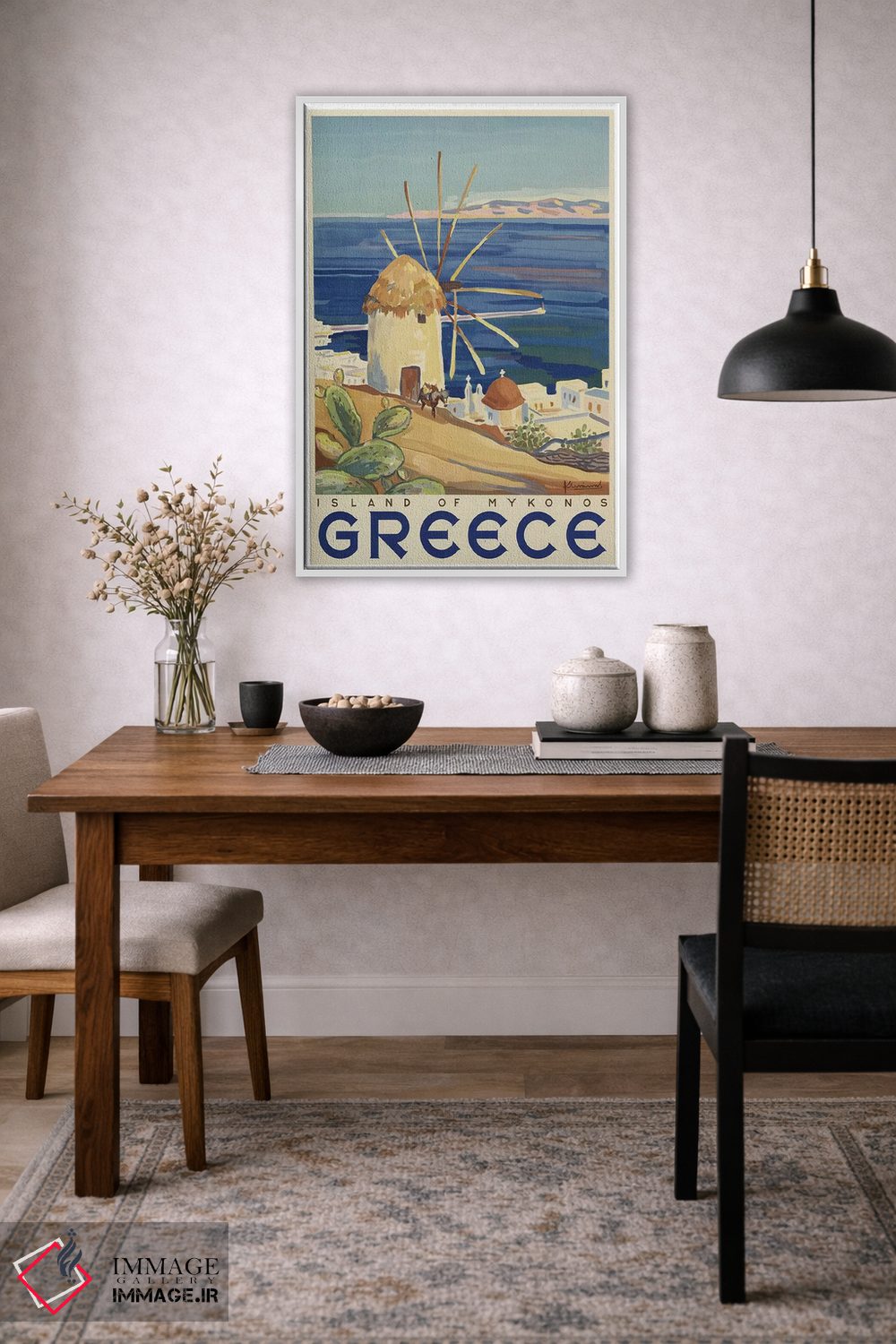 تابلو دکوراتیو یونان: جزیره میکونوس - D3W