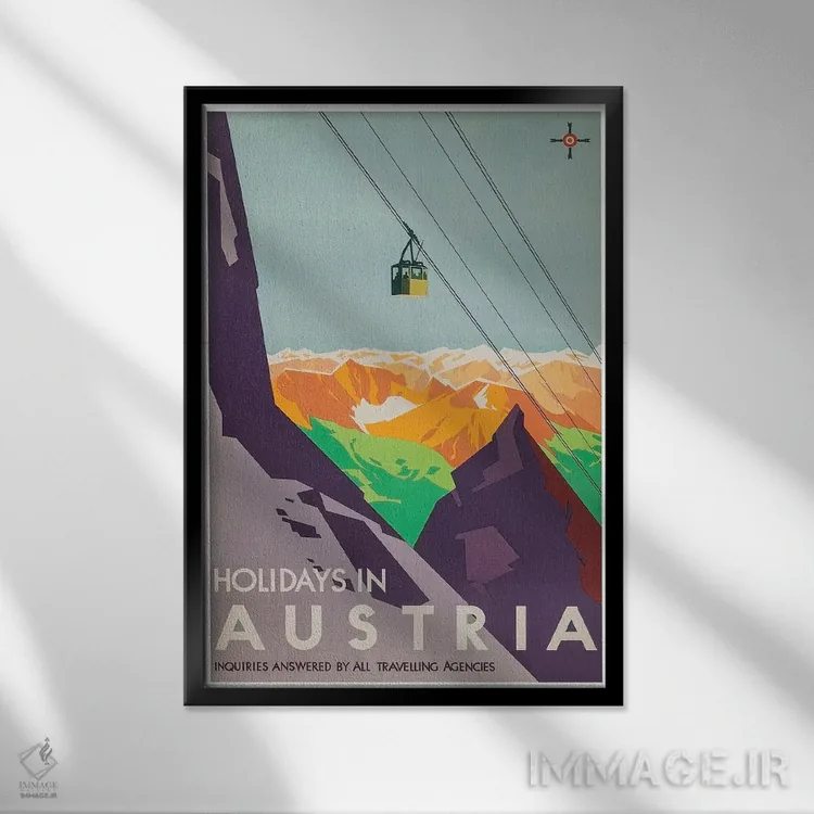 تابلو دکوراتیو تعطیلات در اتریش: پاسخگویی تمام آژانس های مسافرتی به پرسش ها - نمای قابدار مشکی