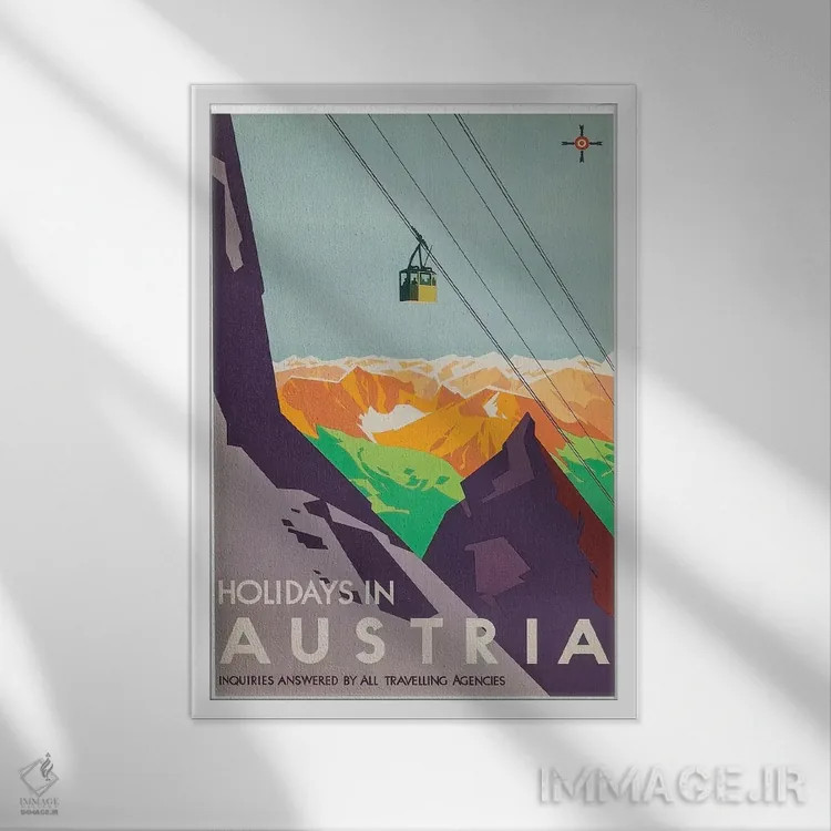 تابلو دکوراتیو تعطیلات در اتریش: پاسخگویی تمام آژانس های مسافرتی به پرسش ها - نمای قابدار سفید