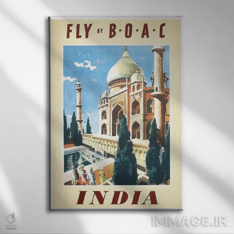 تابلو دکوراتیو هند - نمای روبهرو روی دیوار