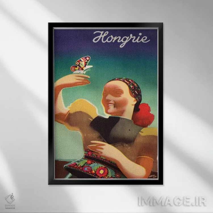 تابلو دکوراتیو مجارستان - نمای قابدار مشکی