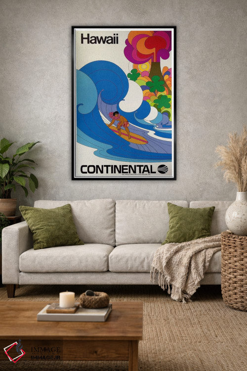 تابلو دکوراتیو هاوایی - D1B
