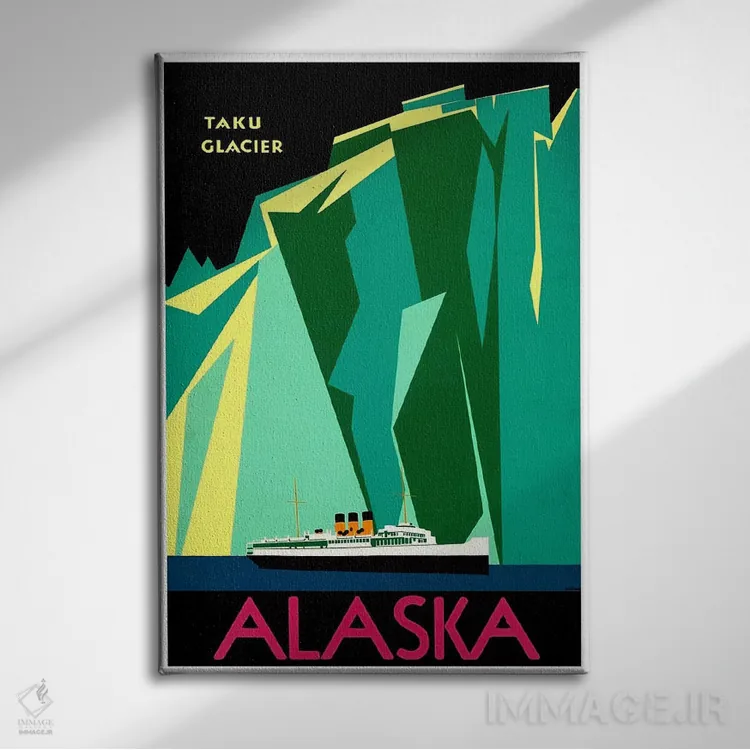 تابلو دکوراتیو آلاسکا - نمای روبهرو روی دیوار