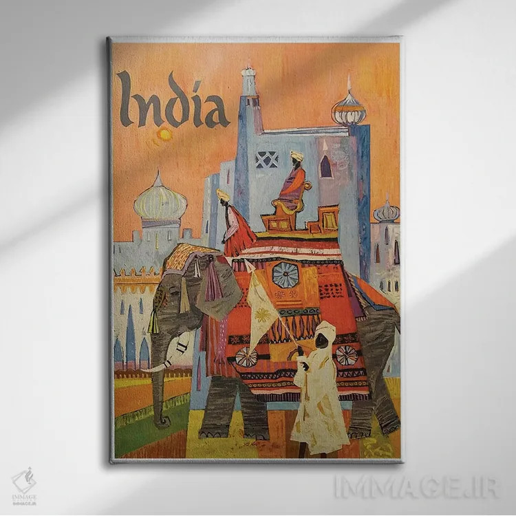 تابلو دکوراتیو هند: فرهنگ - نمای روبهرو روی دیوار