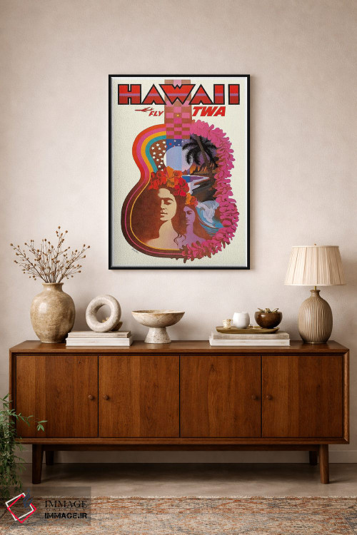 تابلو دکوراتیو هاوایی - D2B