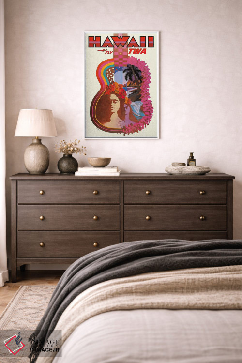 تابلو دکوراتیو هاوایی - D3W