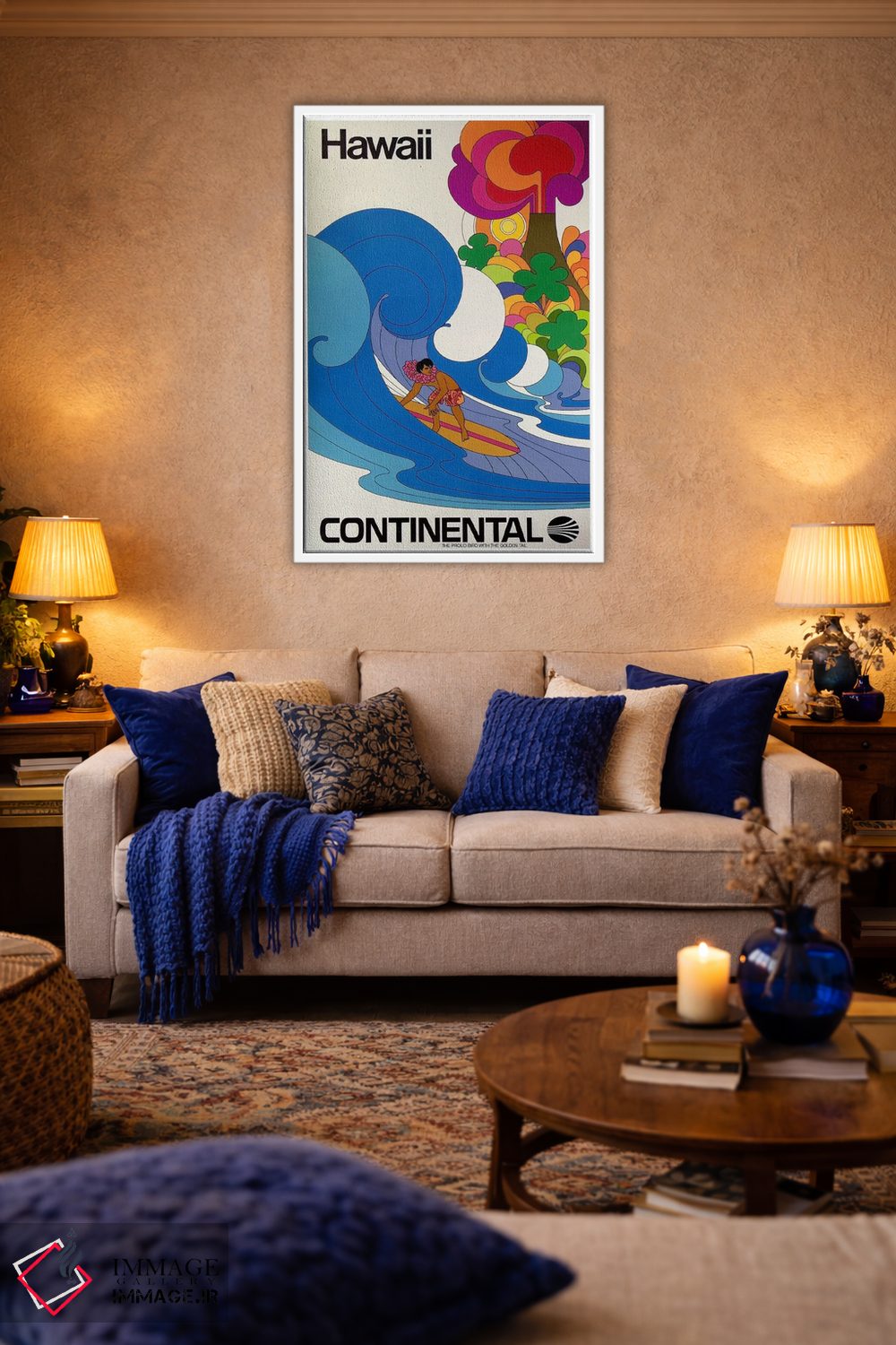 تابلو دکوراتیو هاوایی - D3W