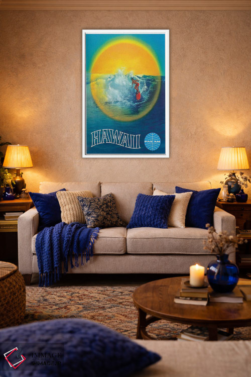 تابلو دکوراتیو هاوایی - D3W