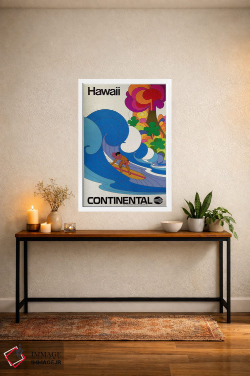 تابلو دکوراتیو هاوایی - D4W