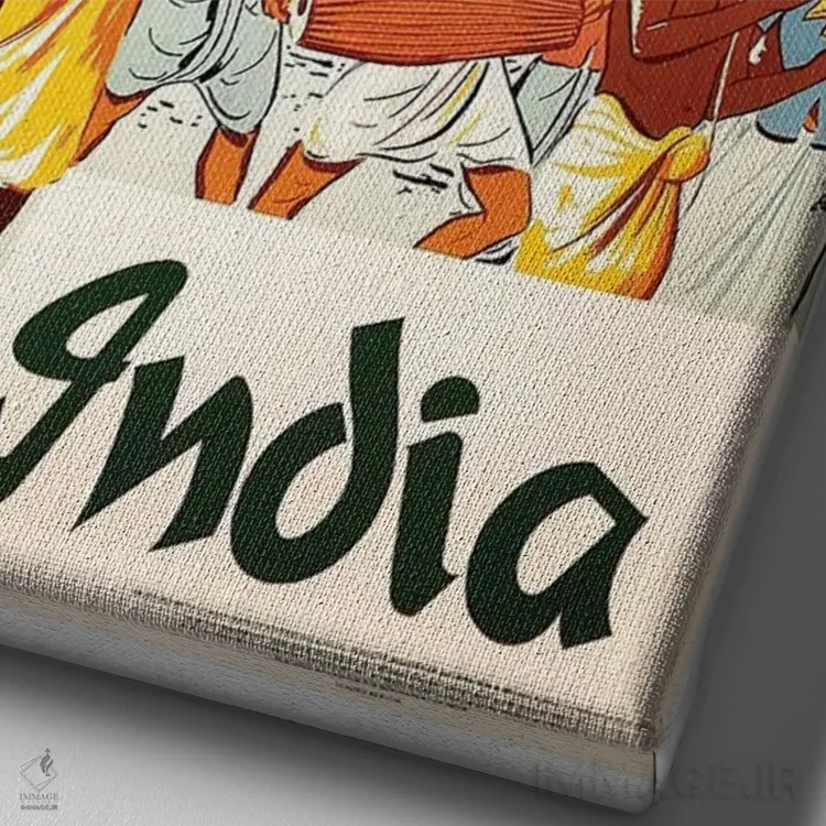 تابلو دکوراتیو هند: جشنواره ارابه در پوری - نمای نزدیک بافت بوم