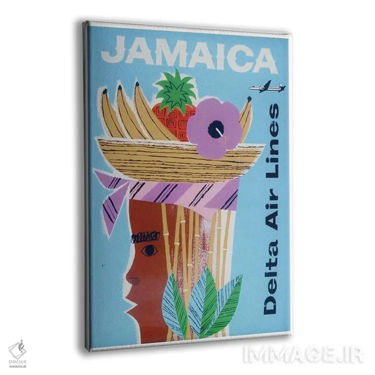 تابلو دکوراتیو جامائیکا - نمای پرسپکتیو محصول
