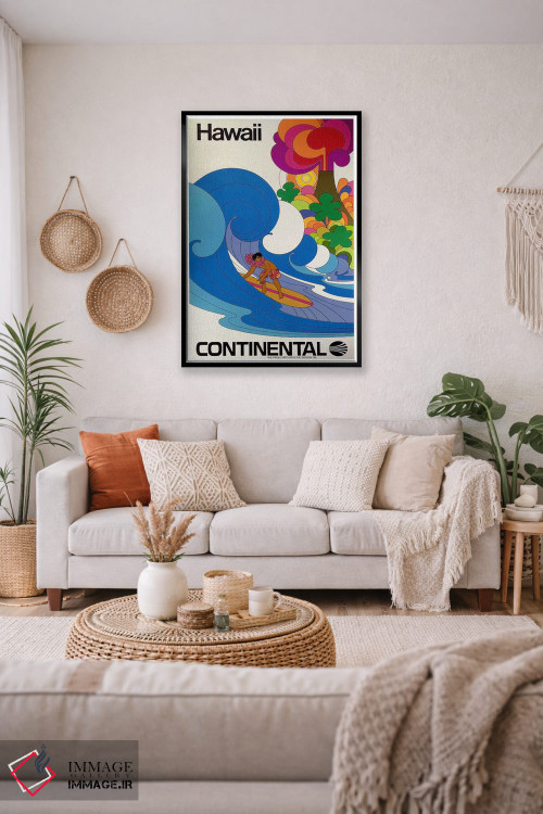 تابلو دکوراتیو هاوایی - D5B