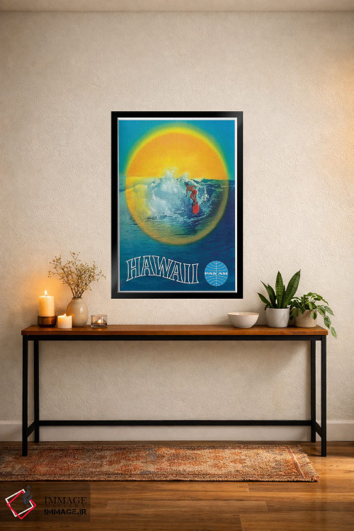 تابلو دکوراتیو هاوایی - D5B