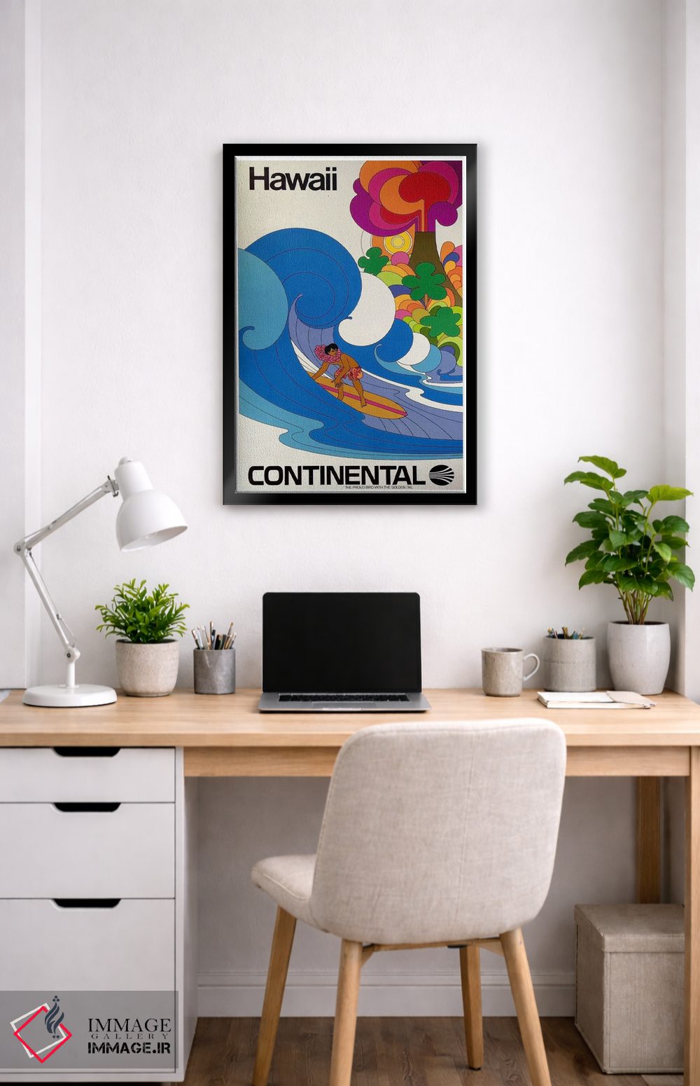 تابلو دکوراتیو هاوایی - D6B