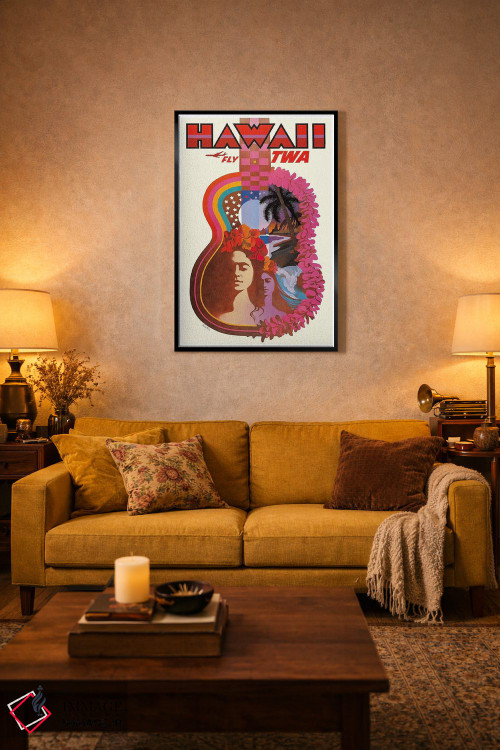 تابلو دکوراتیو هاوایی - D5B