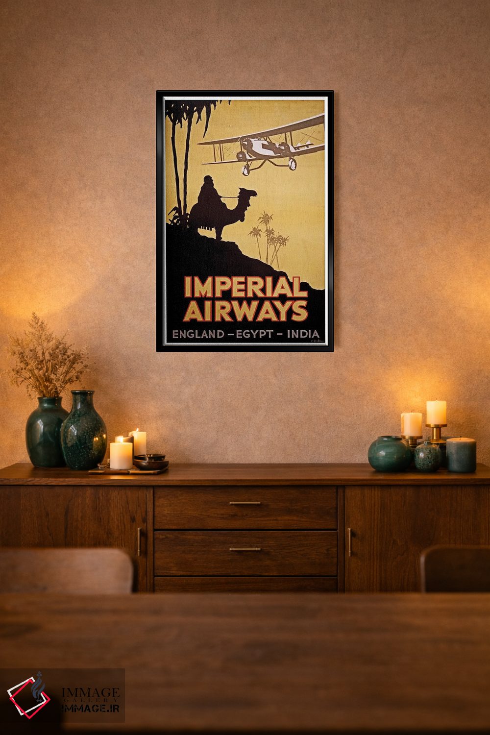 تابلو دکوراتیو Egypt, India,امپریال ایرویز: انگلستان، مصر، هند - D2B