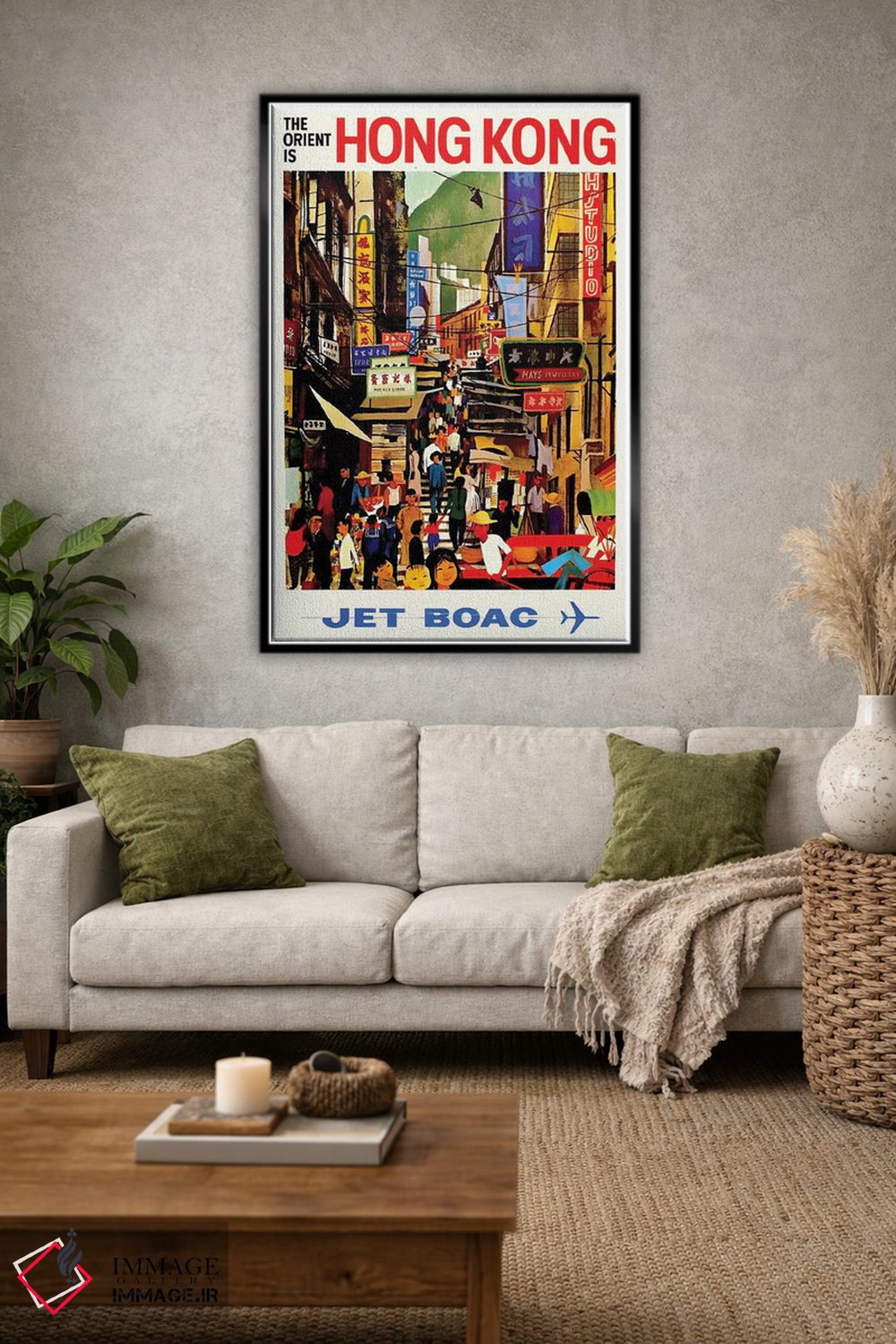 تابلو دکوراتیو هنگ کنگ - D1B