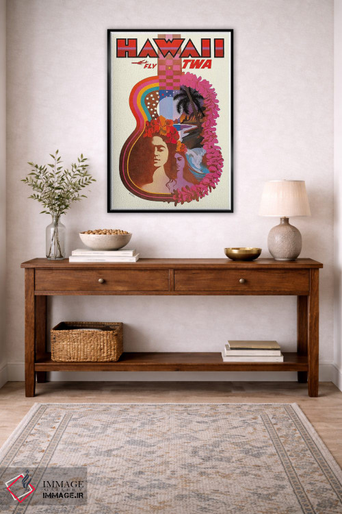 تابلو دکوراتیو هاوایی - D6B