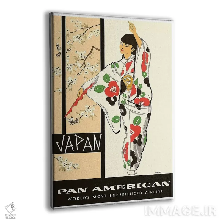 تابلو دکوراتیو ژاپن - نمای پرسپکتیو محصول