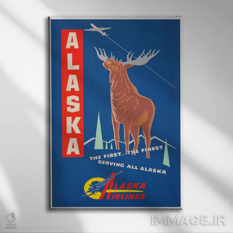 تابلو دکوراتیو The First?The Finest,آلاسکا، اولین و بهترین - نمای روبهرو روی دیوار