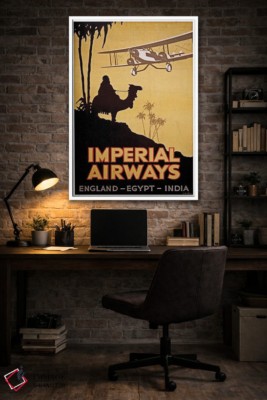 تابلو دکوراتیو Egypt, India,امپریال ایرویز: انگلستان، مصر، هند - D4W