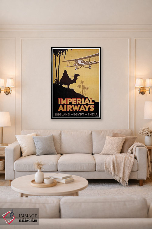 تابلو دکوراتیو Egypt, India,امپریال ایرویز: انگلستان، مصر، هند - D5B