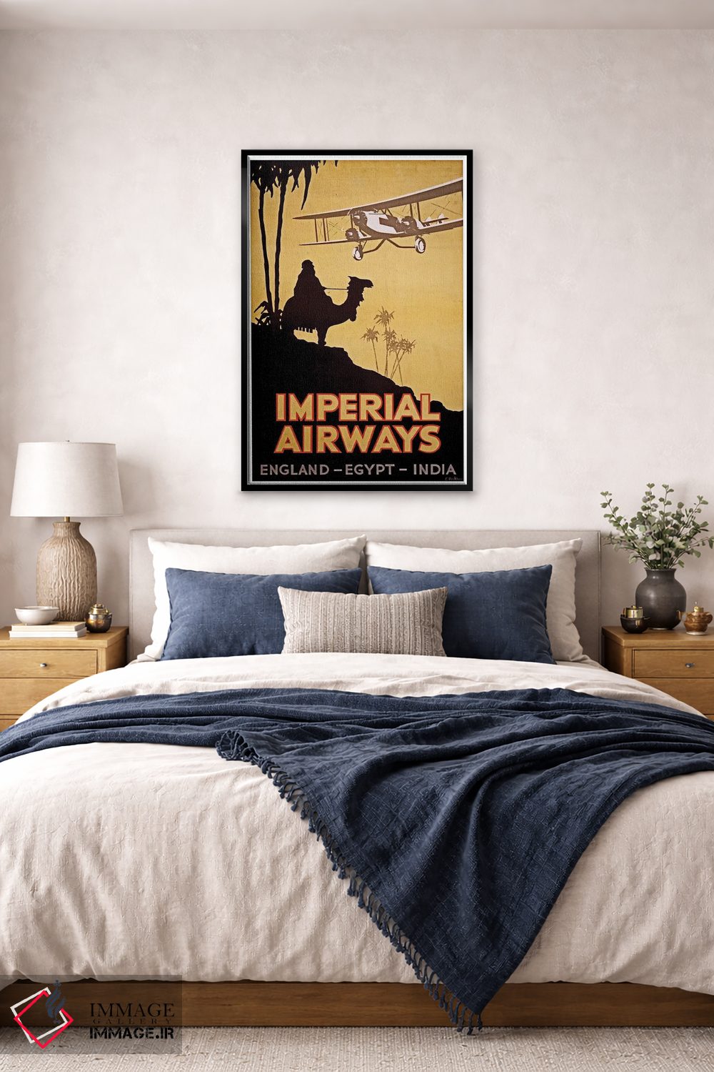 تابلو دکوراتیو Egypt, India,امپریال ایرویز: انگلستان، مصر، هند - D6B