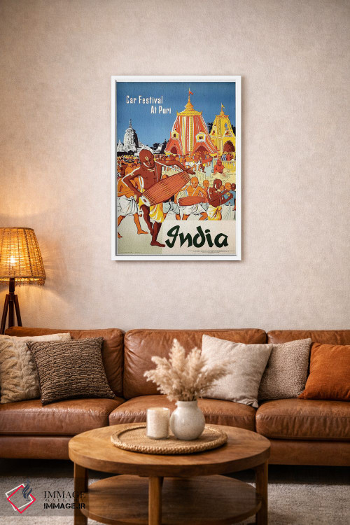 تابلو دکوراتیو هند: جشنواره ارابه در پوری - D1W