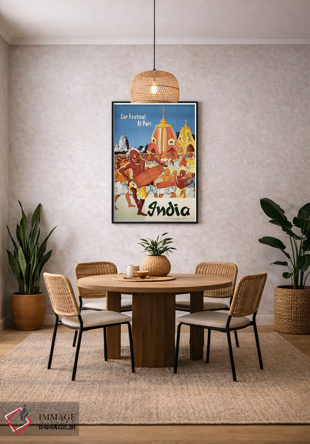 تابلو دکوراتیو هند: جشنواره ارابه در پوری - D4B