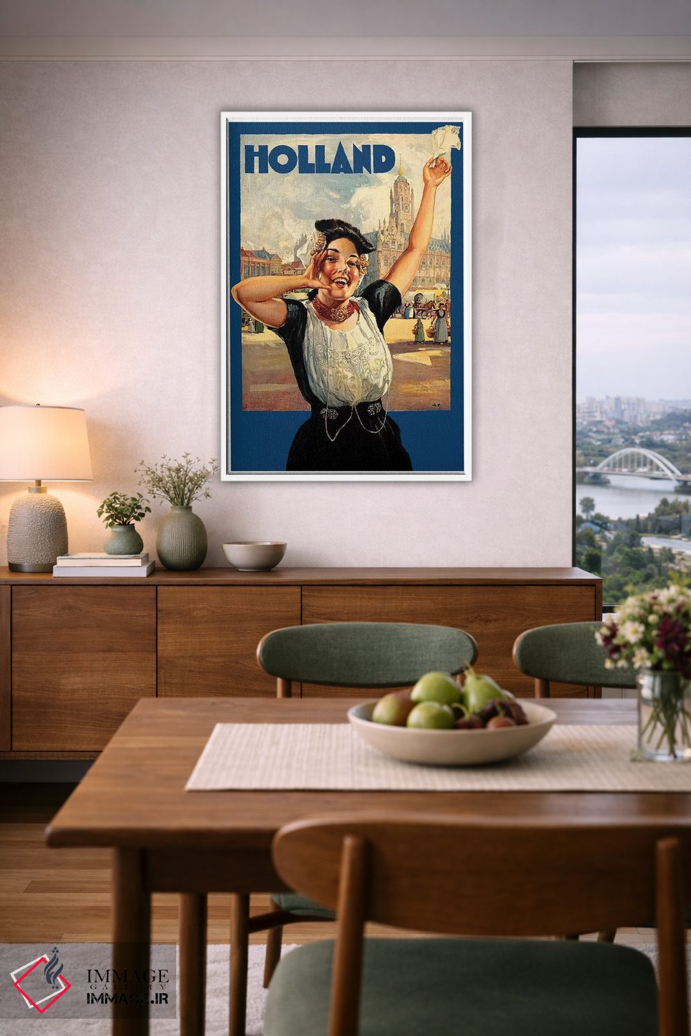 تابلو دکوراتیو هلند یک - D6W