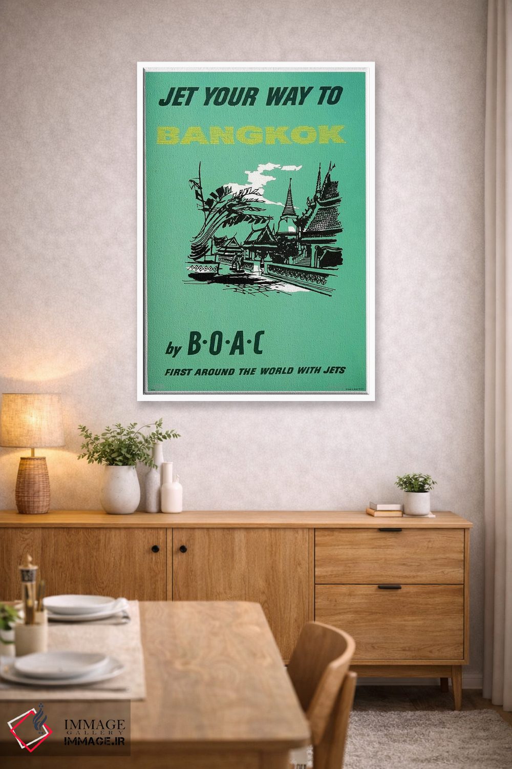 تابلو دکوراتیو با BOAC به بانکوک سفر کنید - D2W