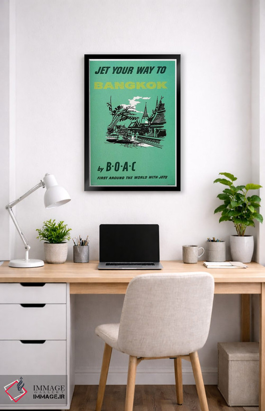 تابلو دکوراتیو با BOAC به بانکوک سفر کنید - D4B